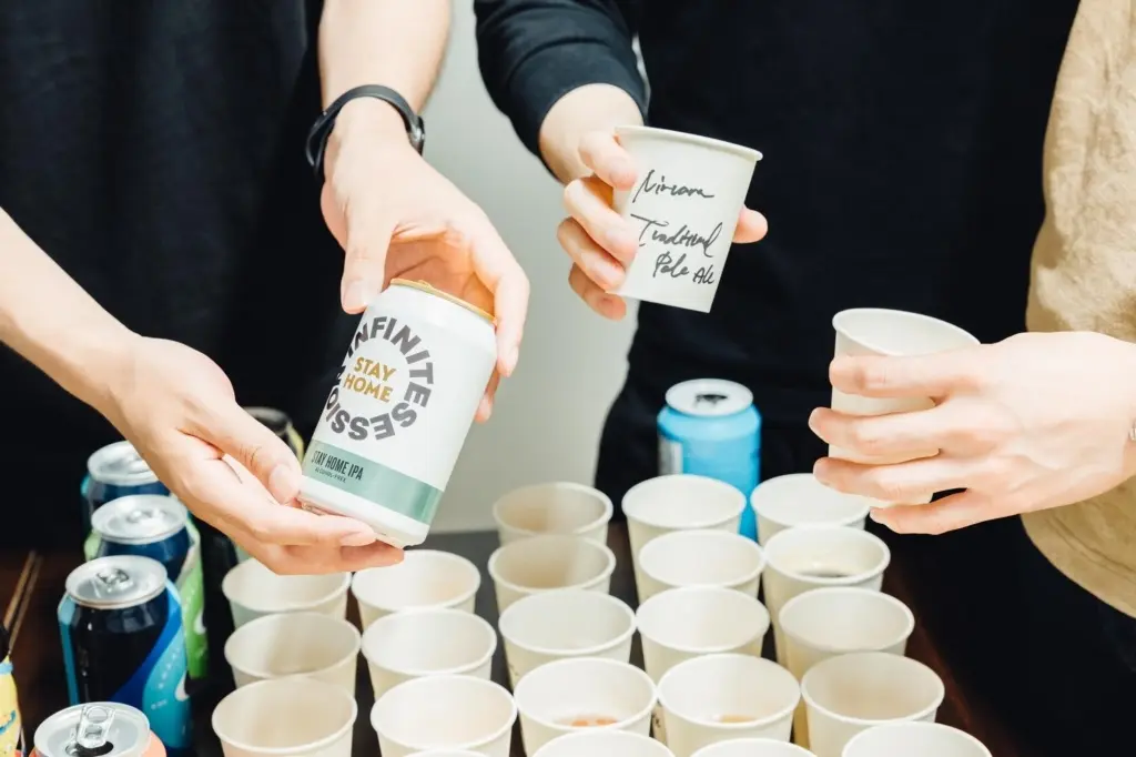 試飲を実施