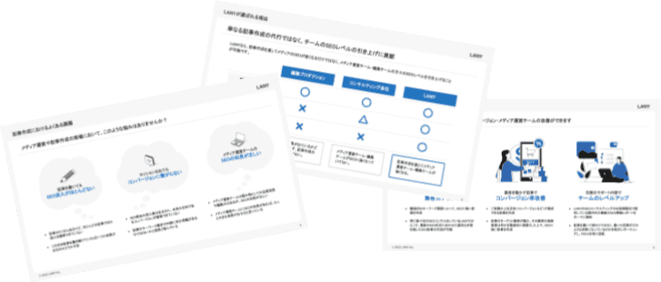 記事作成代行サービス概要資料のイメージ画像