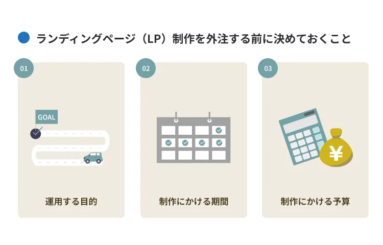 ランディングページ(LP)制作を外注する前に決めておくこと